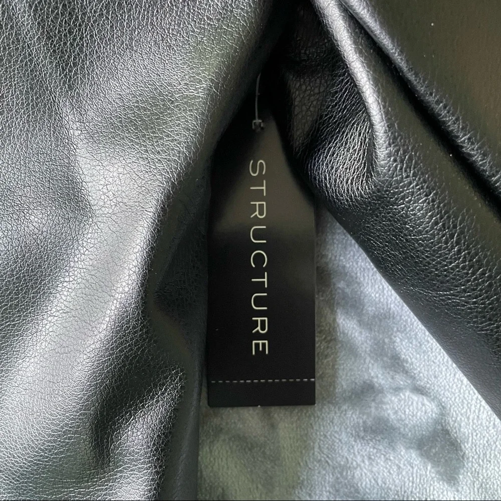 Mens Vegan Faux Leather Jacket (Flaw) - Picture 5 of 9